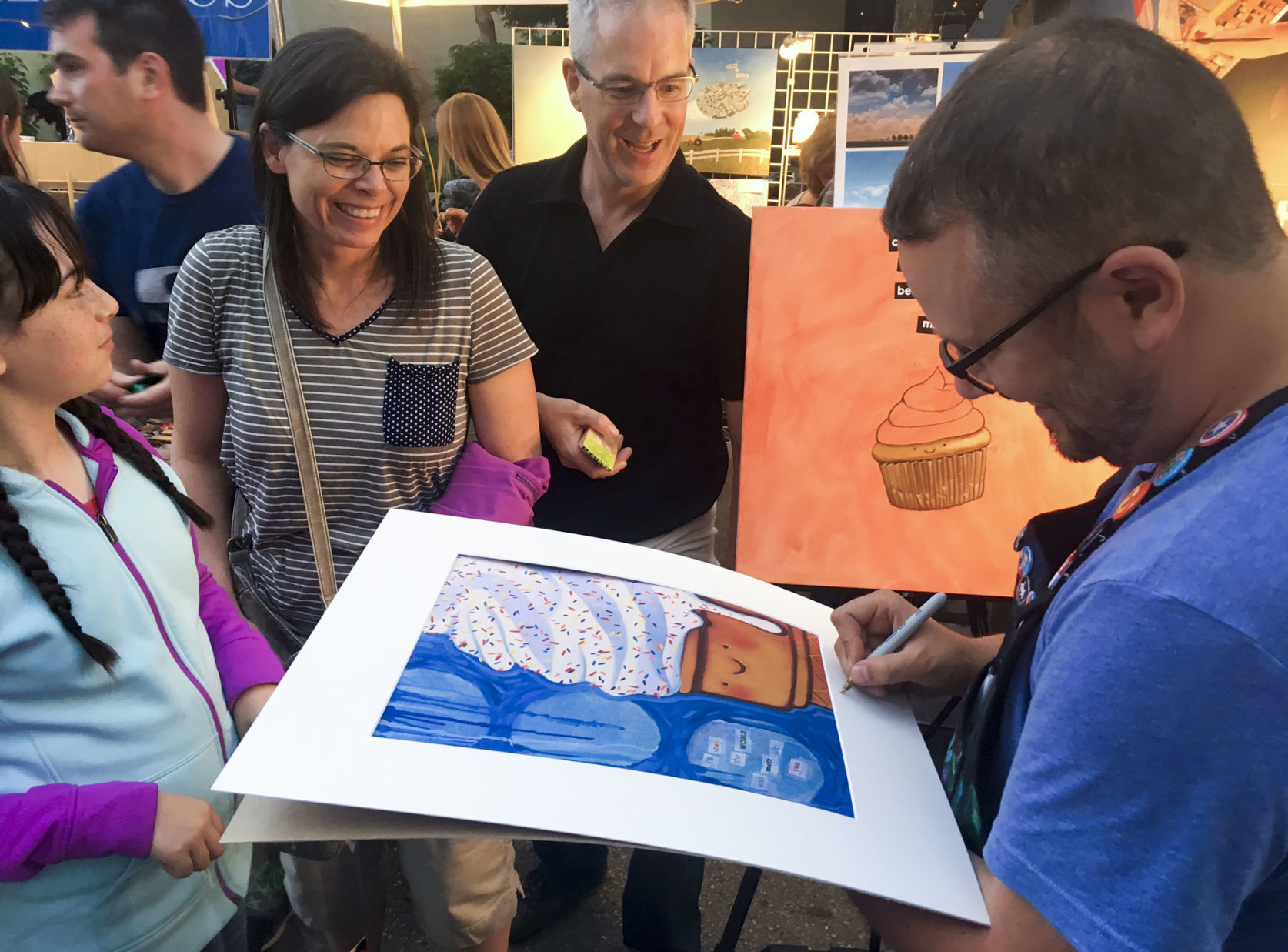 Artist at Madison Night Market